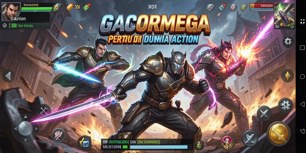 Tampilan antarmuka seru dan dinamis di GACORMEGA.