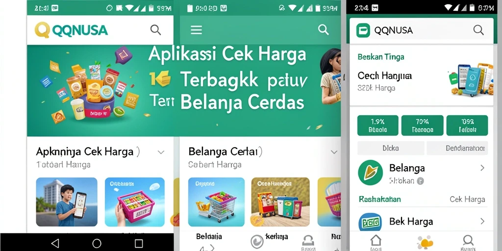 Tampilan antarmuka QQNUSA yang sederhana dan informatif.